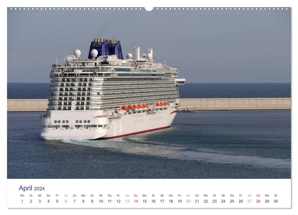 Giants of the Seas - Cruise Ships (CALVENDO Wall Calendar 2024) 