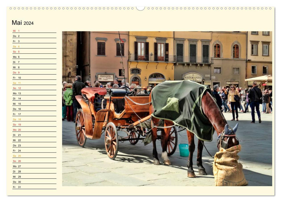 Florence - Beauté en Toscane (Calendrier mural CALVENDO 2024) 