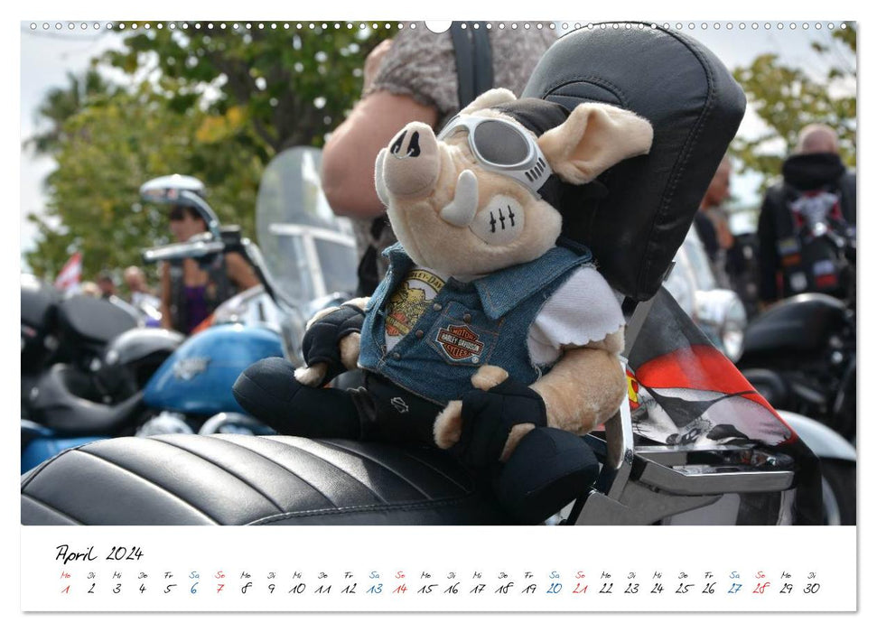 Harley Davidson - Details of a Legend (CALVENDO Wall Calendar 2024) 