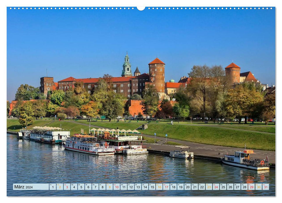 Krakau - das polnische Florenz (CALVENDO Wandkalender 2024)