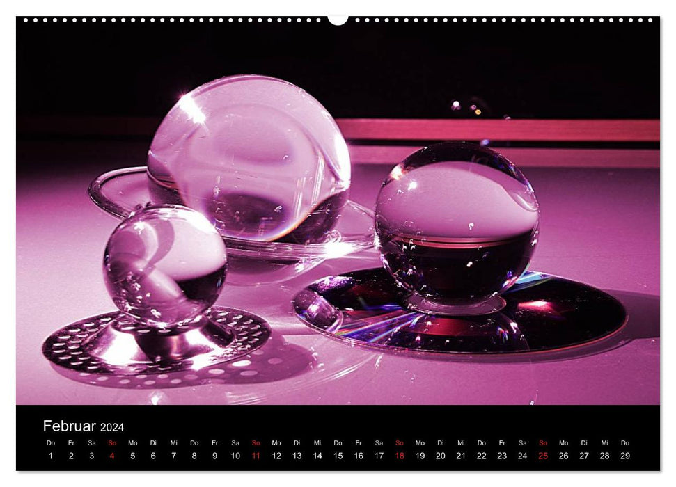 Licht und Glas - Neue Fotoimpressionen (CALVENDO Premium Wandkalender 2024)