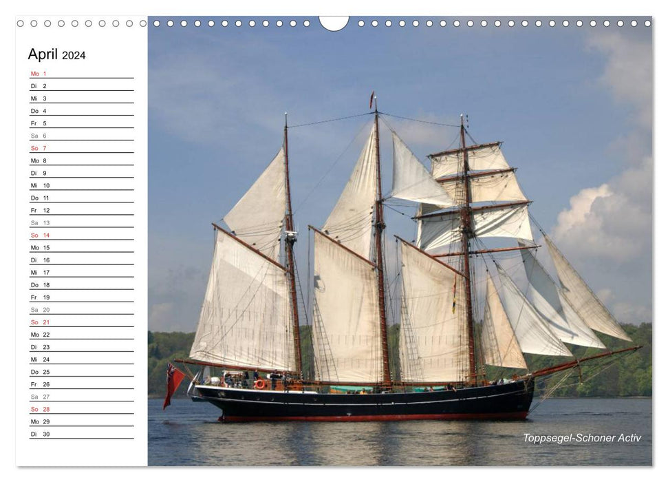 Traditional ships on the Baltic Sea (CALVENDO wall calendar 2024) 