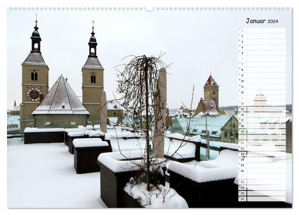 Regensburg erleben (CALVENDO Wandkalender 2024)