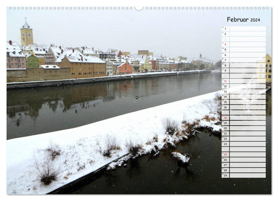 Regensburg erleben (CALVENDO Wandkalender 2024)