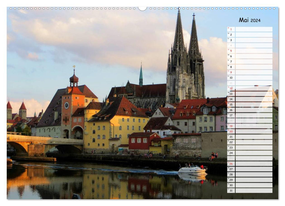 Regensburg erleben (CALVENDO Wandkalender 2024)