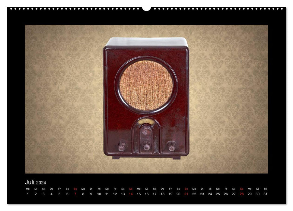 Dampfradios - Antike Radios mit Charme und Patina (CALVENDO Premium Wandkalender 2024)