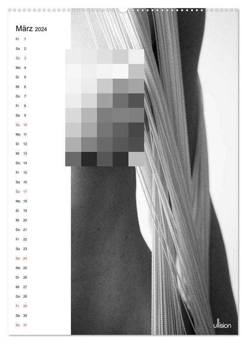 Thread games - modern nude photography (CALVENDO wall calendar 2024) 