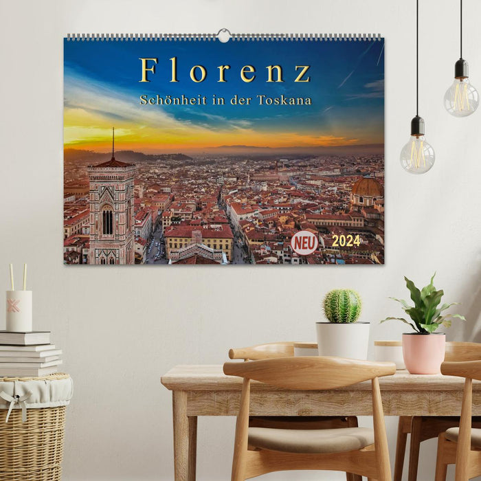 Florence - Beauté en Toscane (Calendrier mural CALVENDO 2024) 