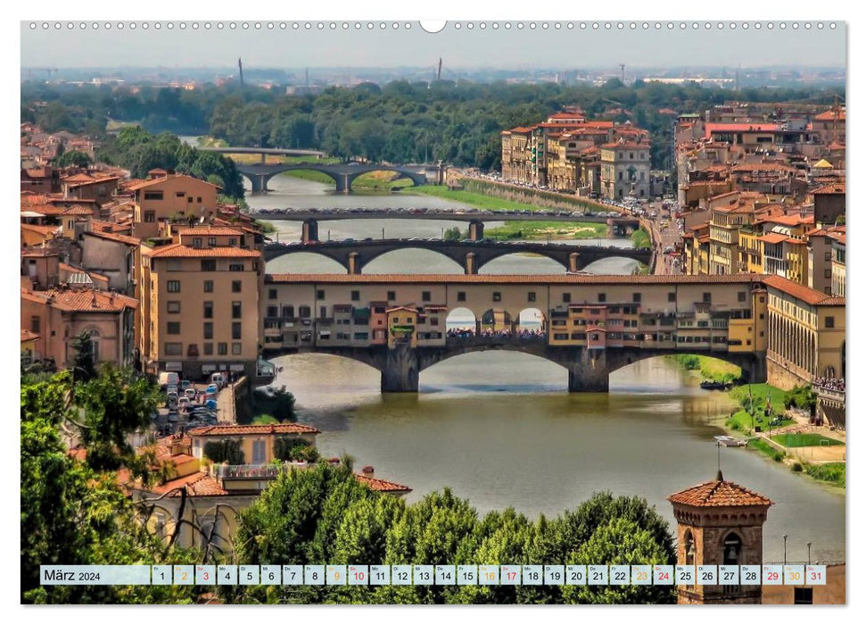 Florenz - Schönheit in der Toskana (CALVENDO Wandkalender 2024)