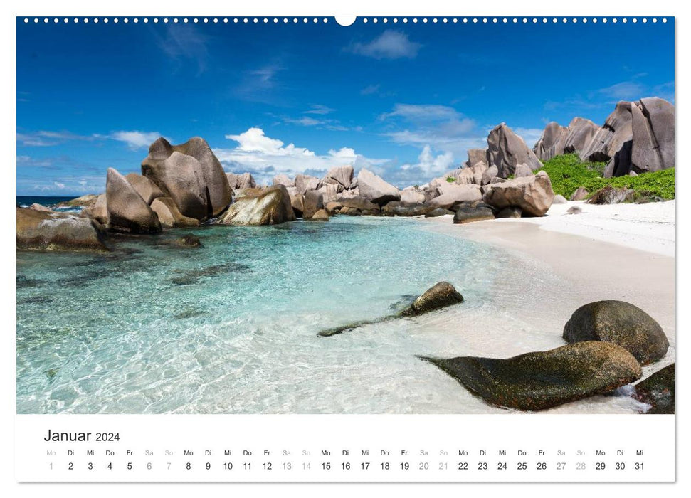 Seychellen - Willkommen im Paradies (CALVENDO Premium Wandkalender 2024)