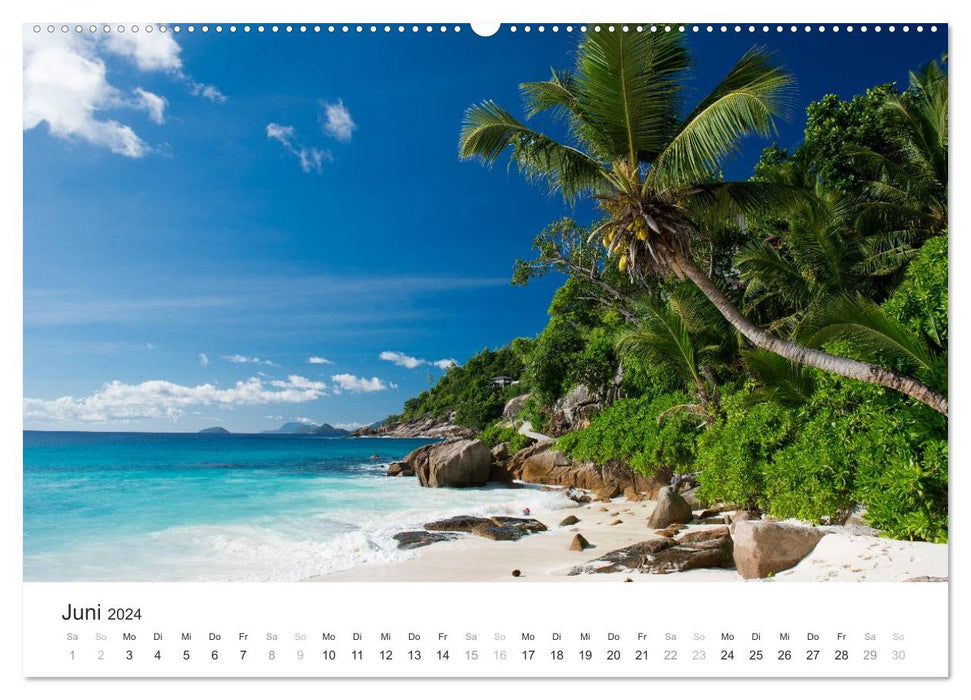 Seychelles - Bienvenue au paradis (Calvendo Premium Wall Calendar 2024) 