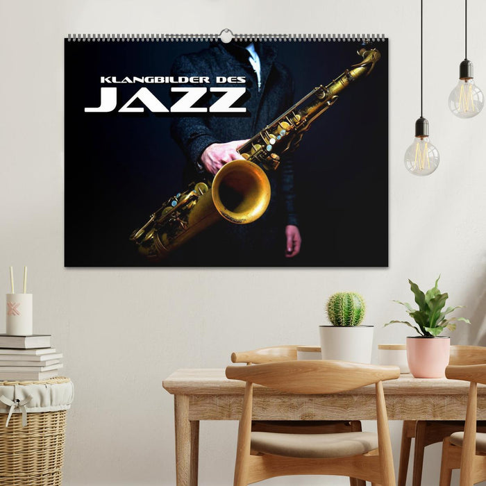 Images sonores du jazz (Calendrier mural CALVENDO 2024) 