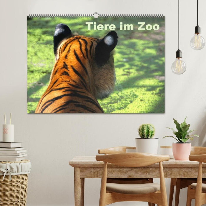 Animals in the zoo (CALVENDO wall calendar 2024) 