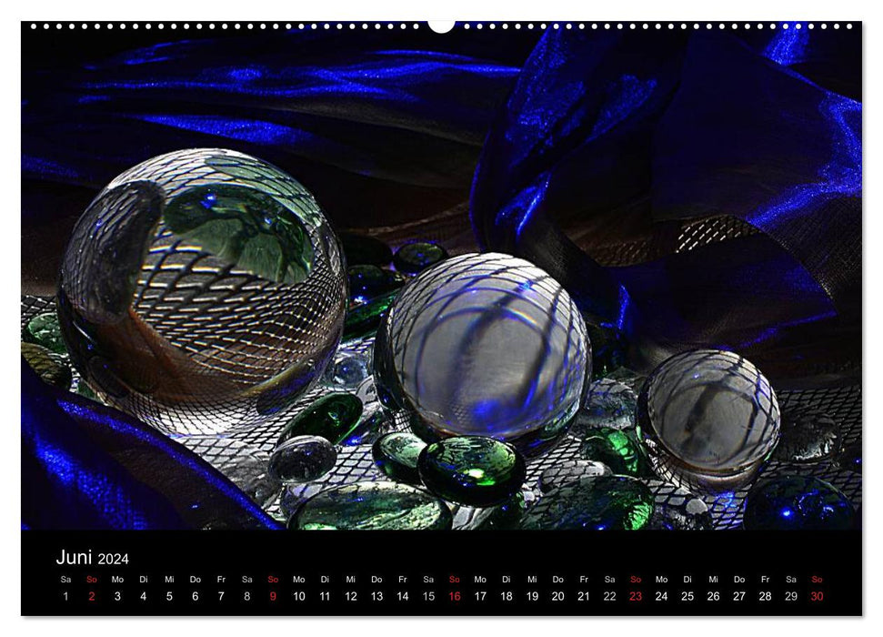 Licht und Glas - Neue Fotoimpressionen (CALVENDO Wandkalender 2024)