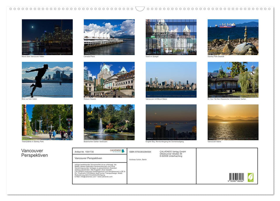 Vancouver Perspektiven (CALVENDO Wandkalender 2024)