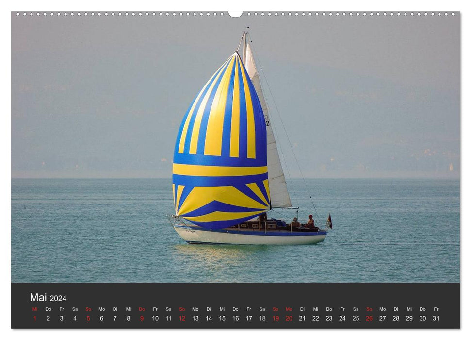 Segelboote auf dem Bodensee (CALVENDO Premium Wandkalender 2024)