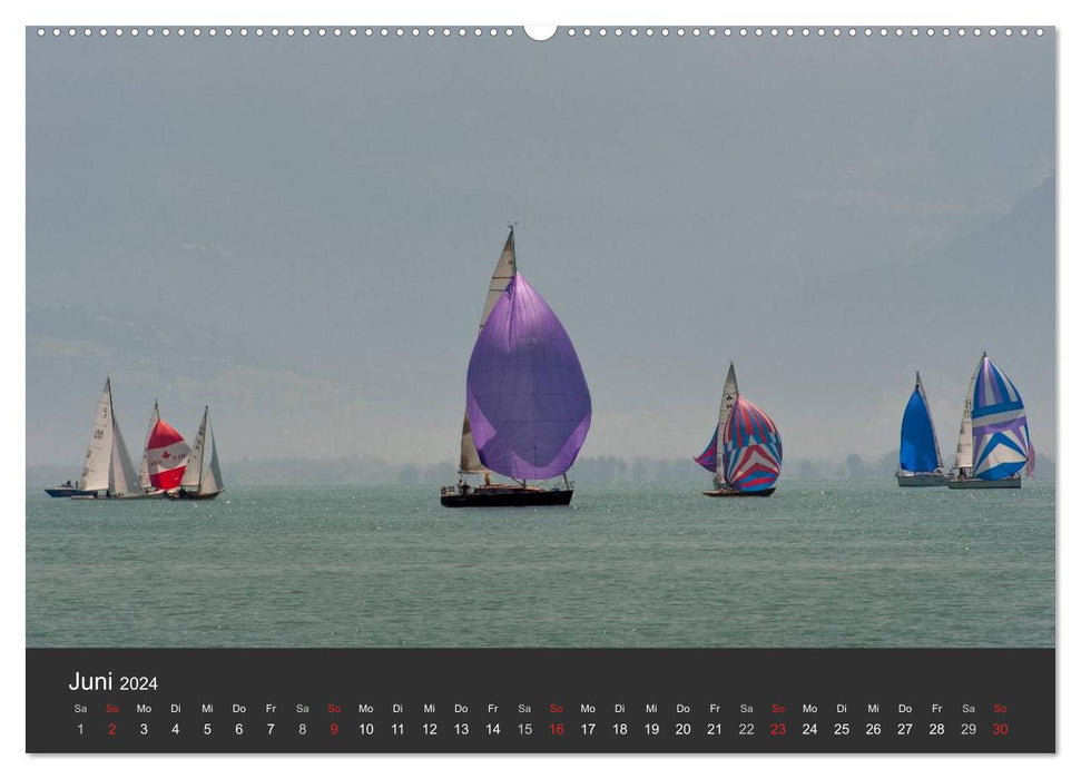 Segelboote auf dem Bodensee (CALVENDO Premium Wandkalender 2024)