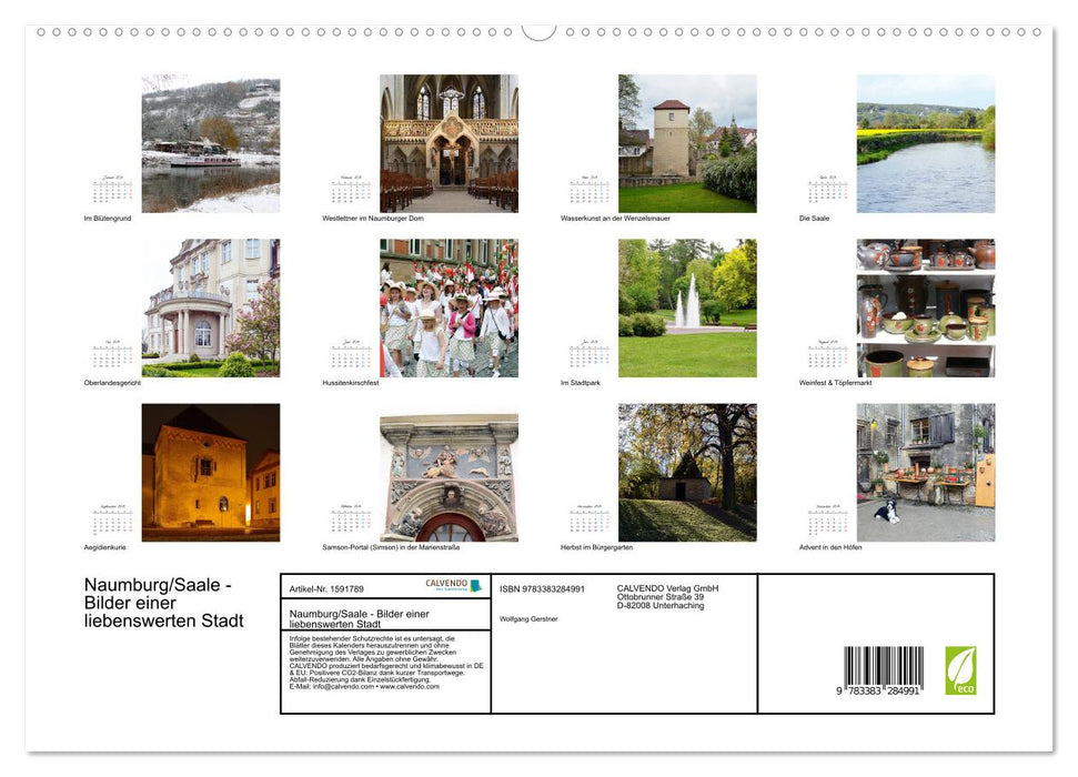 Naumburg/Saale - Images d'une belle ville (Calvendo Premium Wall Calendar 2024) 