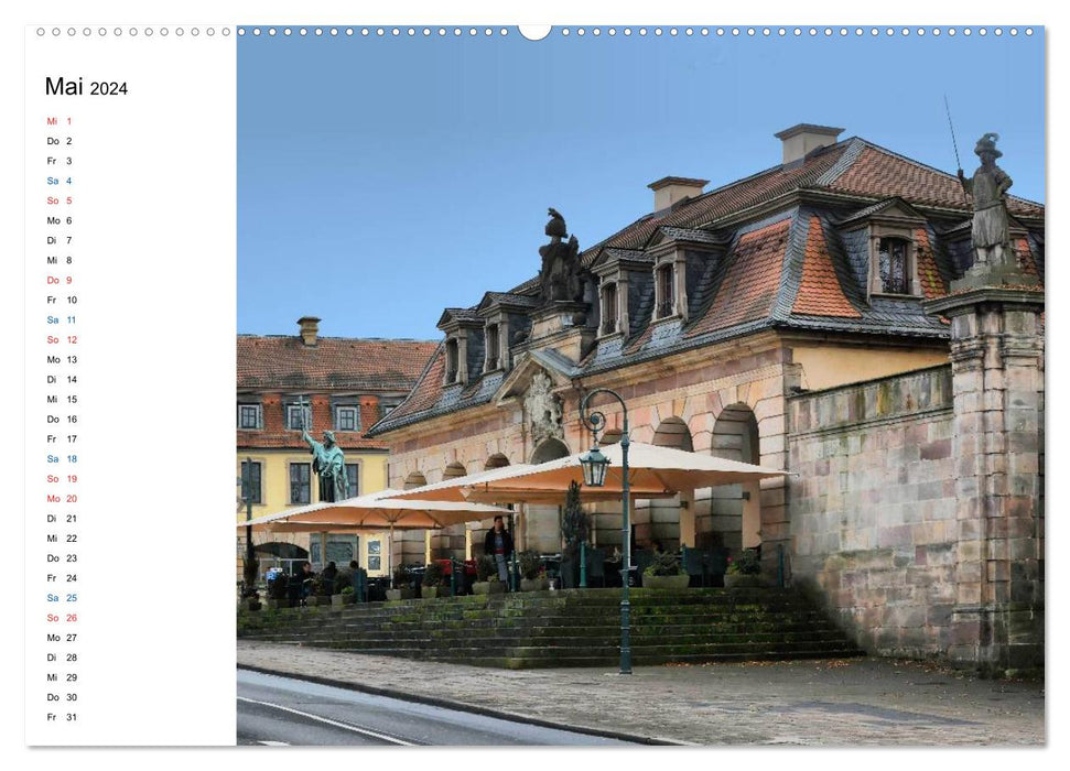 Fulda - la ville baroque (Calendrier mural CALVENDO Premium 2024) 