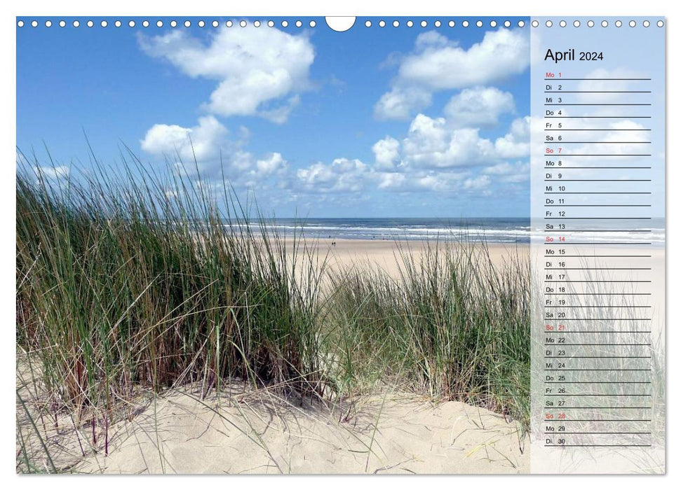 Nordseeträumereien mit Planerfunktion (CALVENDO Wandkalender 2024)