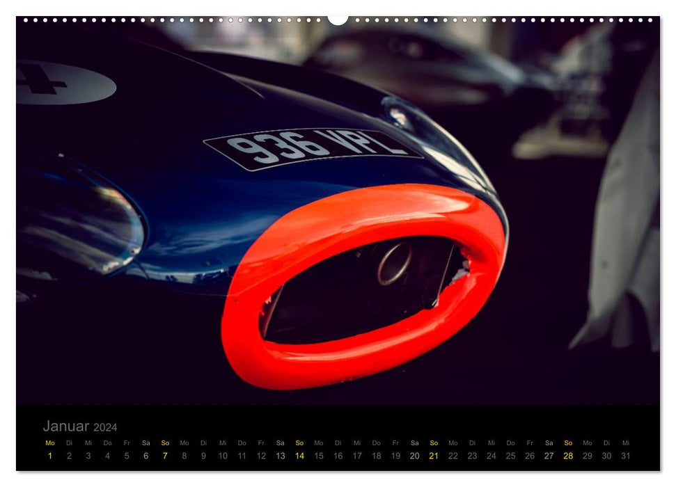 Jaguar E-Type - Bodies (CALVENDO Premium Wall Calendar 2024) 
