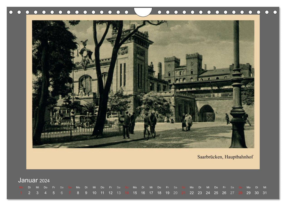 Saarland - vunn domols (previous) (CALVENDO wall calendar 2024) 