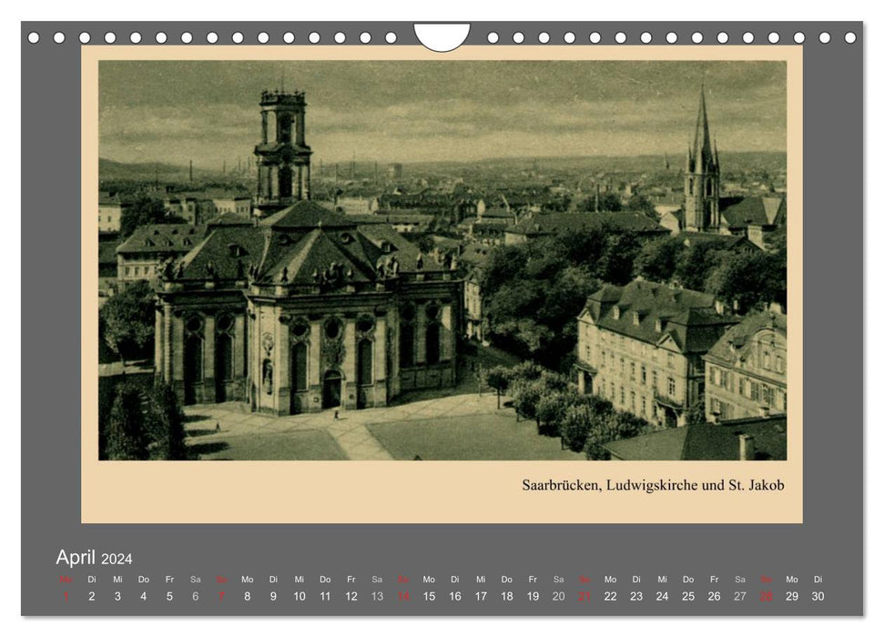 Saarland - vunn domols (previous) (CALVENDO wall calendar 2024) 