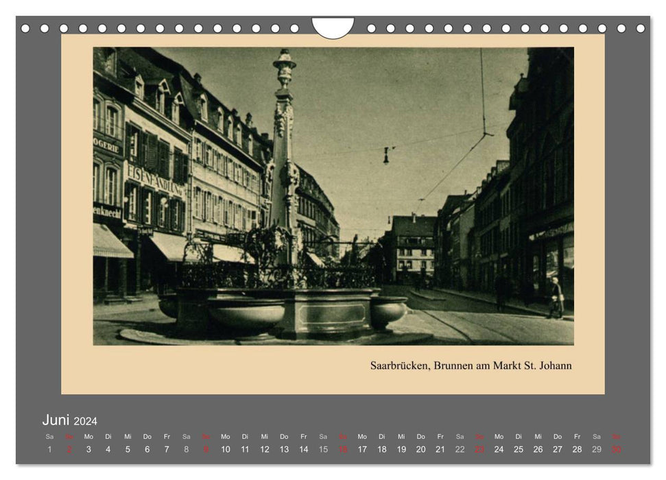 Saarland - vunn domols (previous) (CALVENDO wall calendar 2024) 