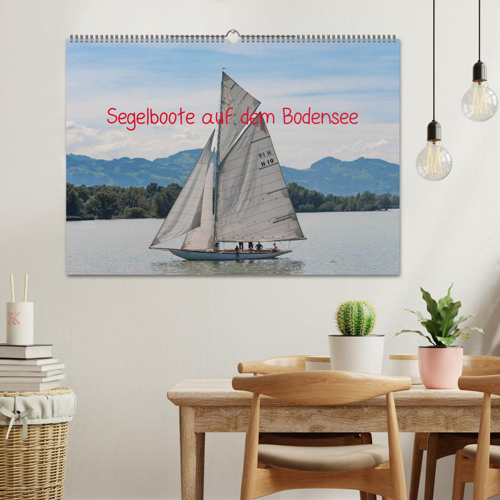 Segelboote auf dem Bodensee (CALVENDO Wandkalender 2024)