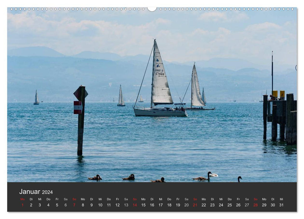 Sailing boats on Lake Constance (CALVENDO wall calendar 2024) 