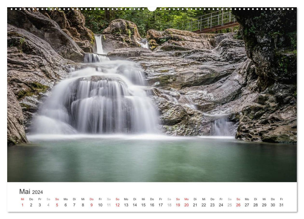 Wasserfälle Europas (CALVENDO Wandkalender 2024)