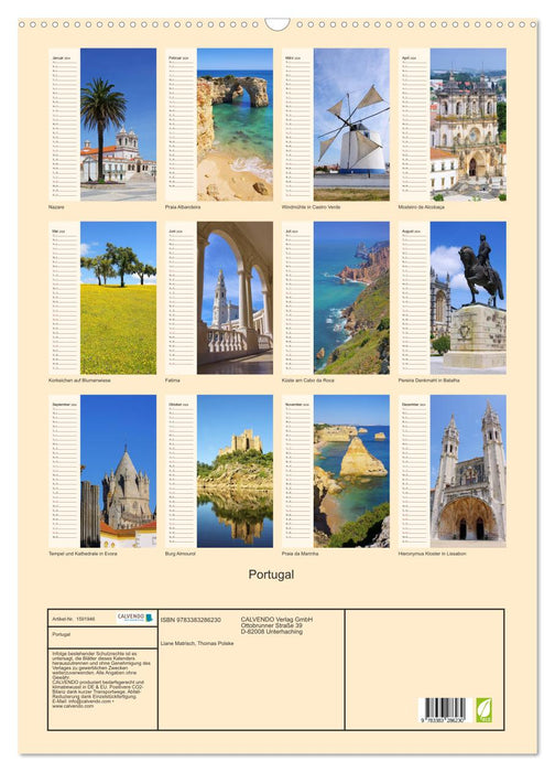 Portugal (calendrier mural CALVENDO 2024) 