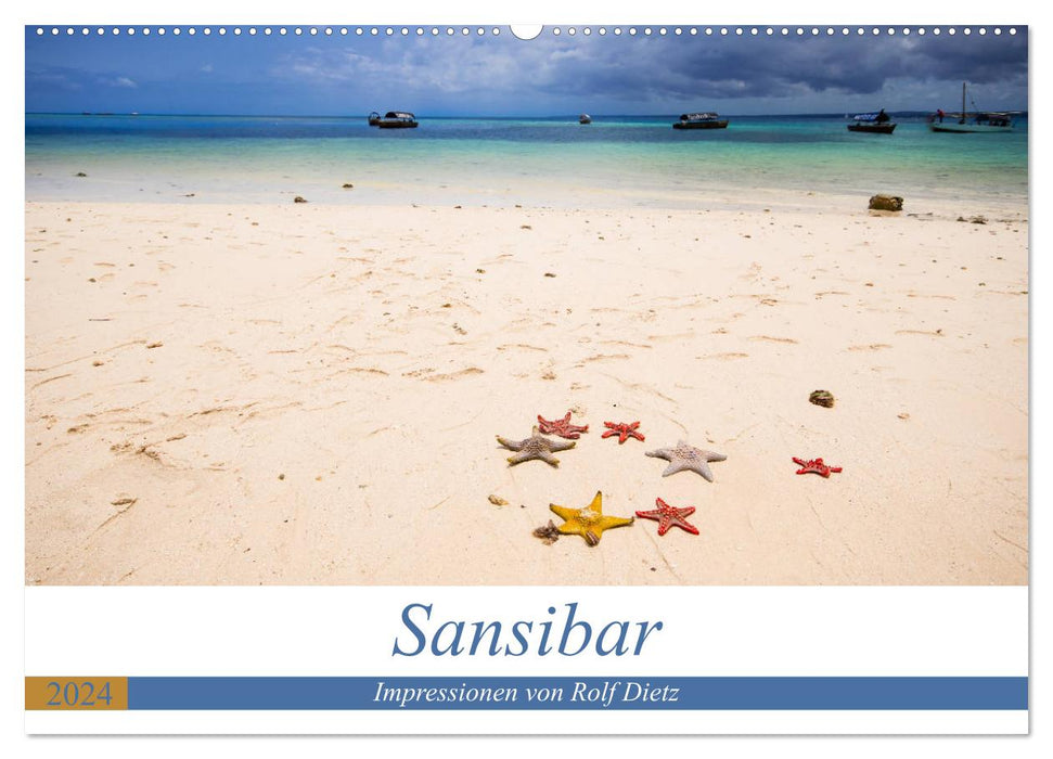 Sansibar - Impressionen von Rolf Dietz (CALVENDO Wandkalender 2024)