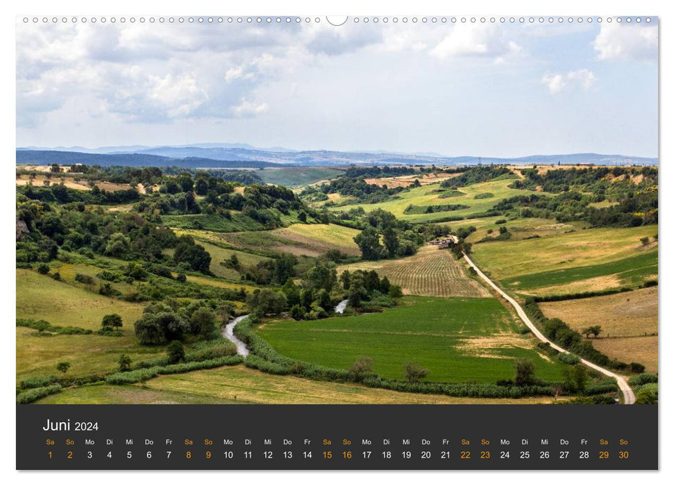 Etrurien: Land der Etrusker - Toskana und Latium für Entdecker (CALVENDO Premium Wandkalender 2024)