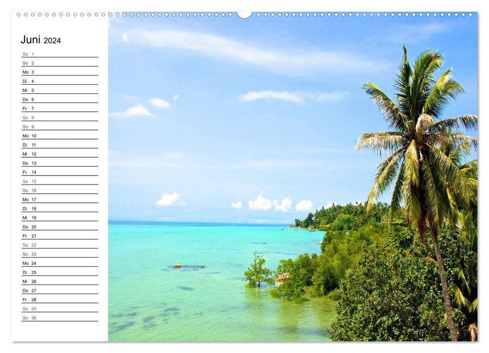 Thailand Sonne und Strand (CALVENDO Premium Wandkalender 2024)