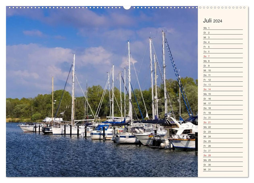 East Frisia's beautiful harbor towns (CALVENDO Premium Wall Calendar 2024) 