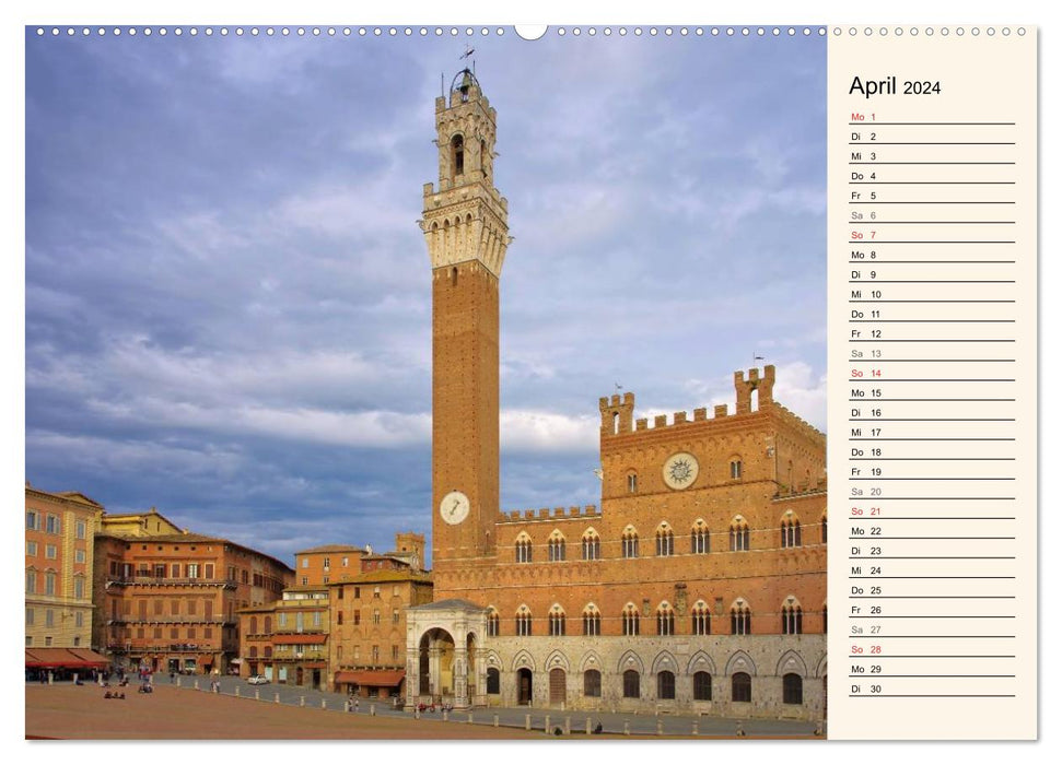 Tuscany - Magnificent Buildings (CALVENDO Premium Wall Calendar 2024) 