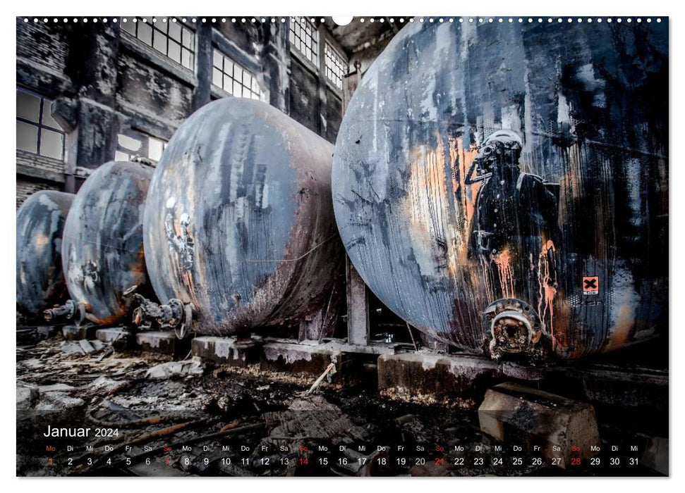 Forgotten places - lost past (CALVENDO Premium wall calendar 2024) 