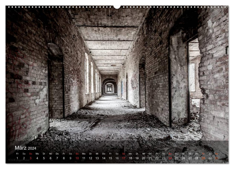 Forgotten places - lost past (CALVENDO Premium wall calendar 2024) 