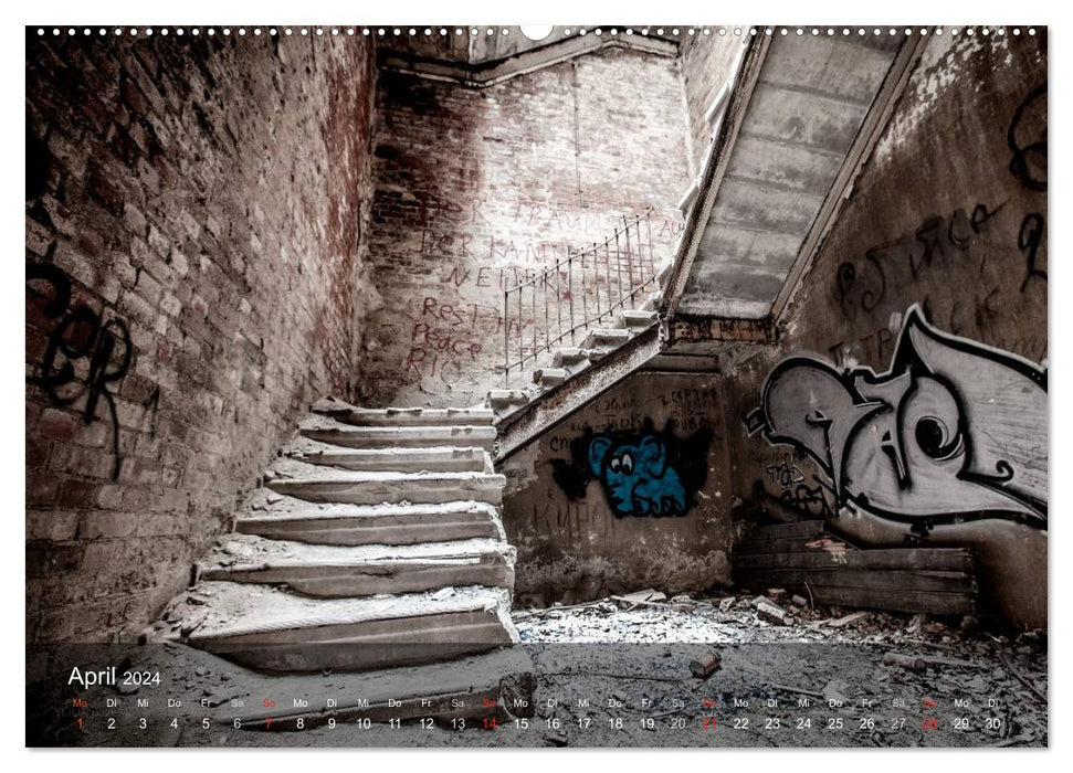 Forgotten places - lost past (CALVENDO Premium wall calendar 2024) 