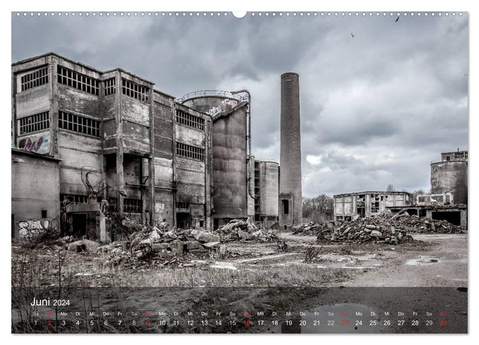 Lieux oubliés - passé perdu (Calendrier mural CALVENDO Premium 2024) 