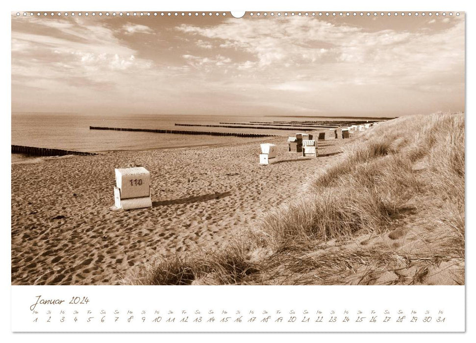 Nostalgie de la mer Baltique (Calvendo Premium Wall Calendar 2024) 