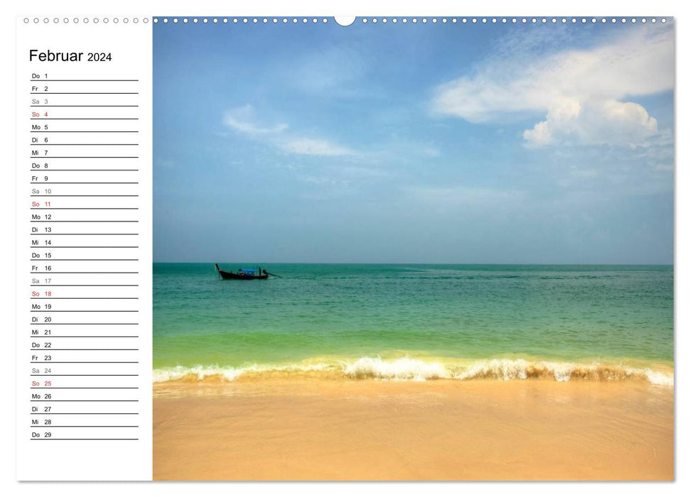 Thailand Sonne und Strand (CALVENDO Wandkalender 2024)