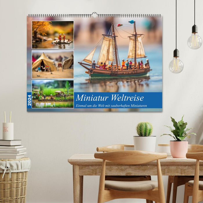 Miniature trip around the world (CALVENDO wall calendar 2024) 