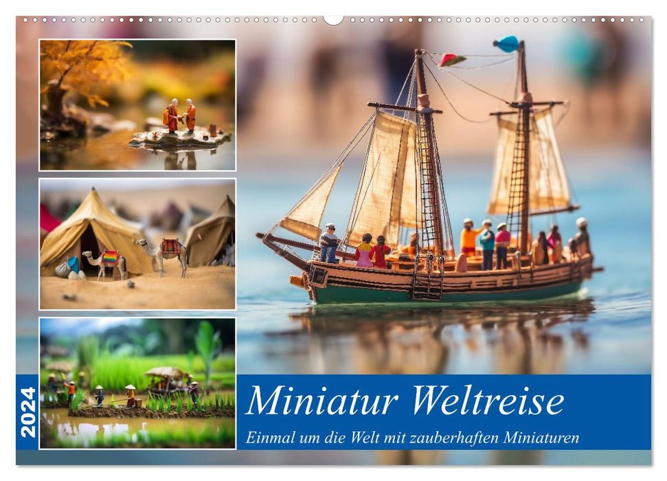 Miniature trip around the world (CALVENDO wall calendar 2024) 