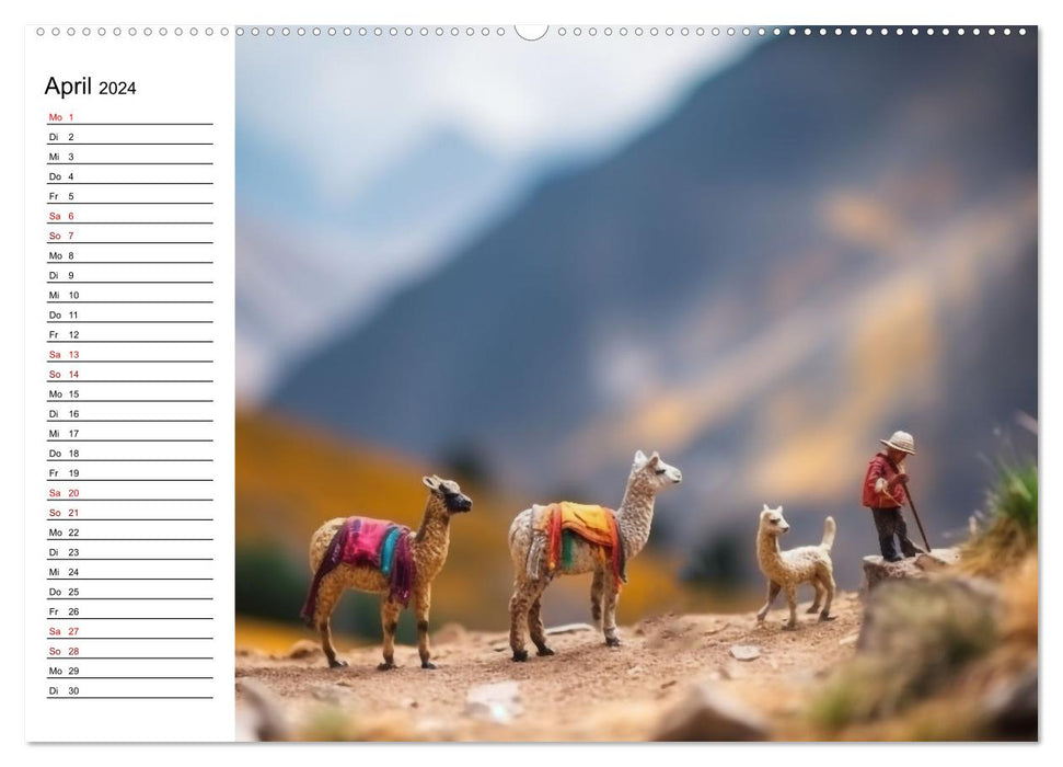 Miniature trip around the world (CALVENDO wall calendar 2024) 