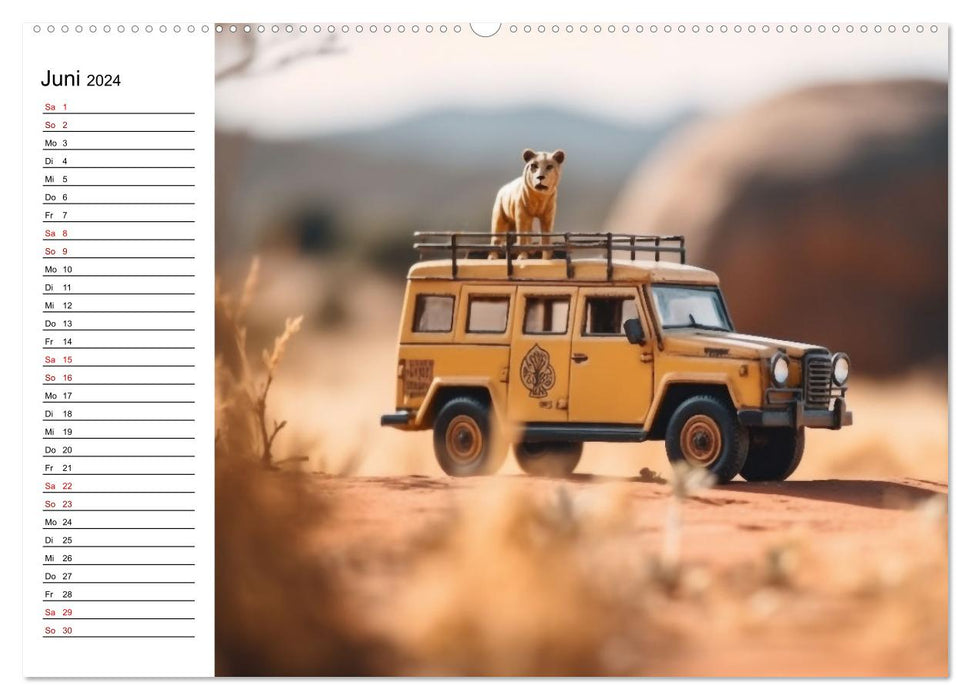 Miniature trip around the world (CALVENDO wall calendar 2024) 
