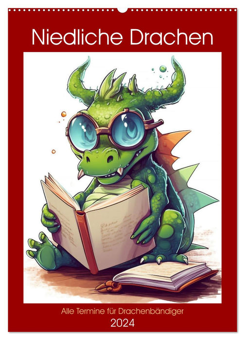 Cute dragons (CALVENDO wall calendar 2024) 