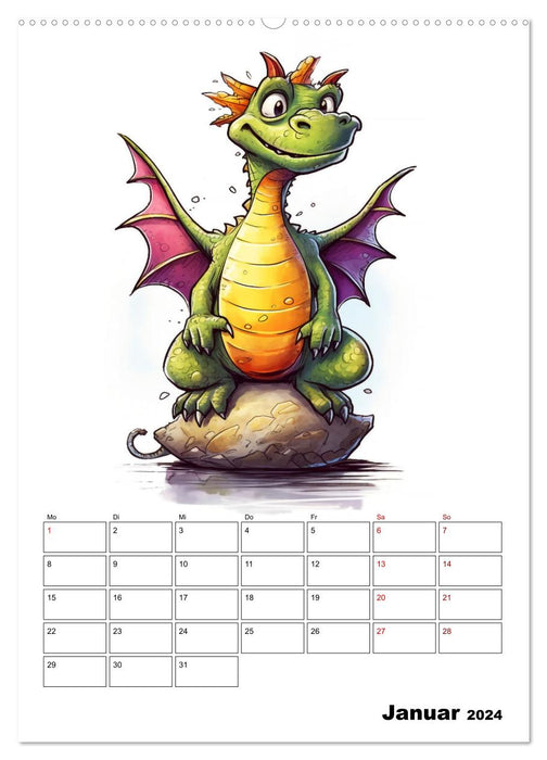 Niedliche Drachen (CALVENDO Wandkalender 2024)