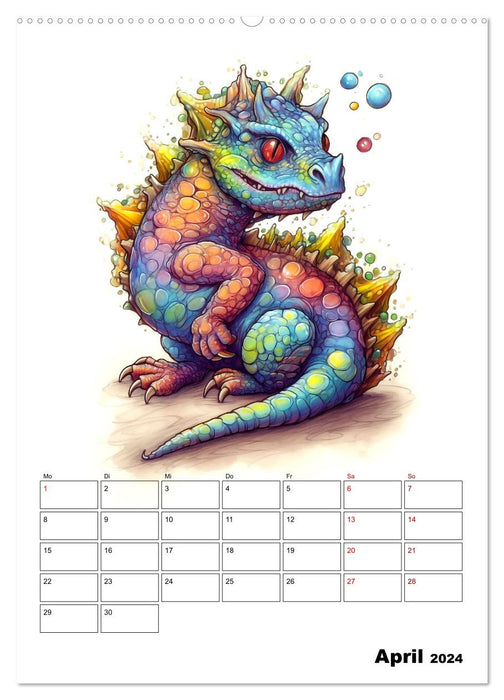 Cute dragons (CALVENDO wall calendar 2024) 